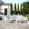 Flash Furniture Tolleson 7 Pc Adirondack Set w/72-in Rectangle Recycled HDPE Table and 6 Chairs w/Cupholders, Wht LE-HMP-158-2037-WHT-GG - alternate 9